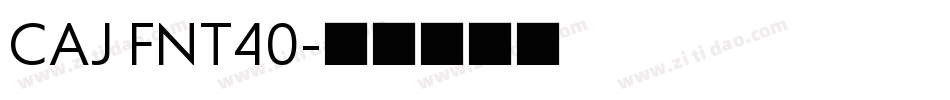CAJ FNT40字体转换